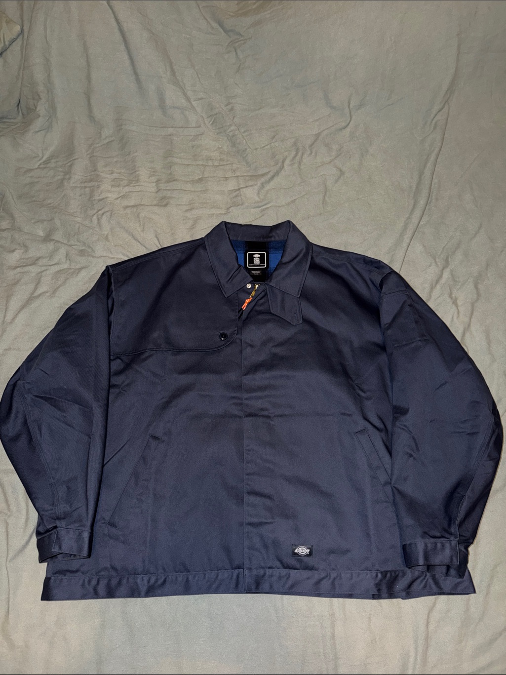 Dickies Men's Navy Bomber-Style Work Jacket